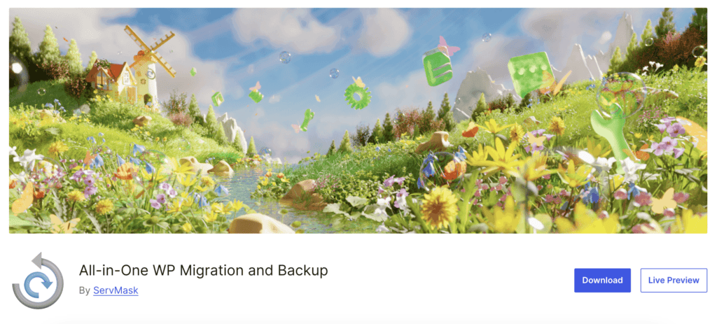 All-in-One WP Migration plugin page